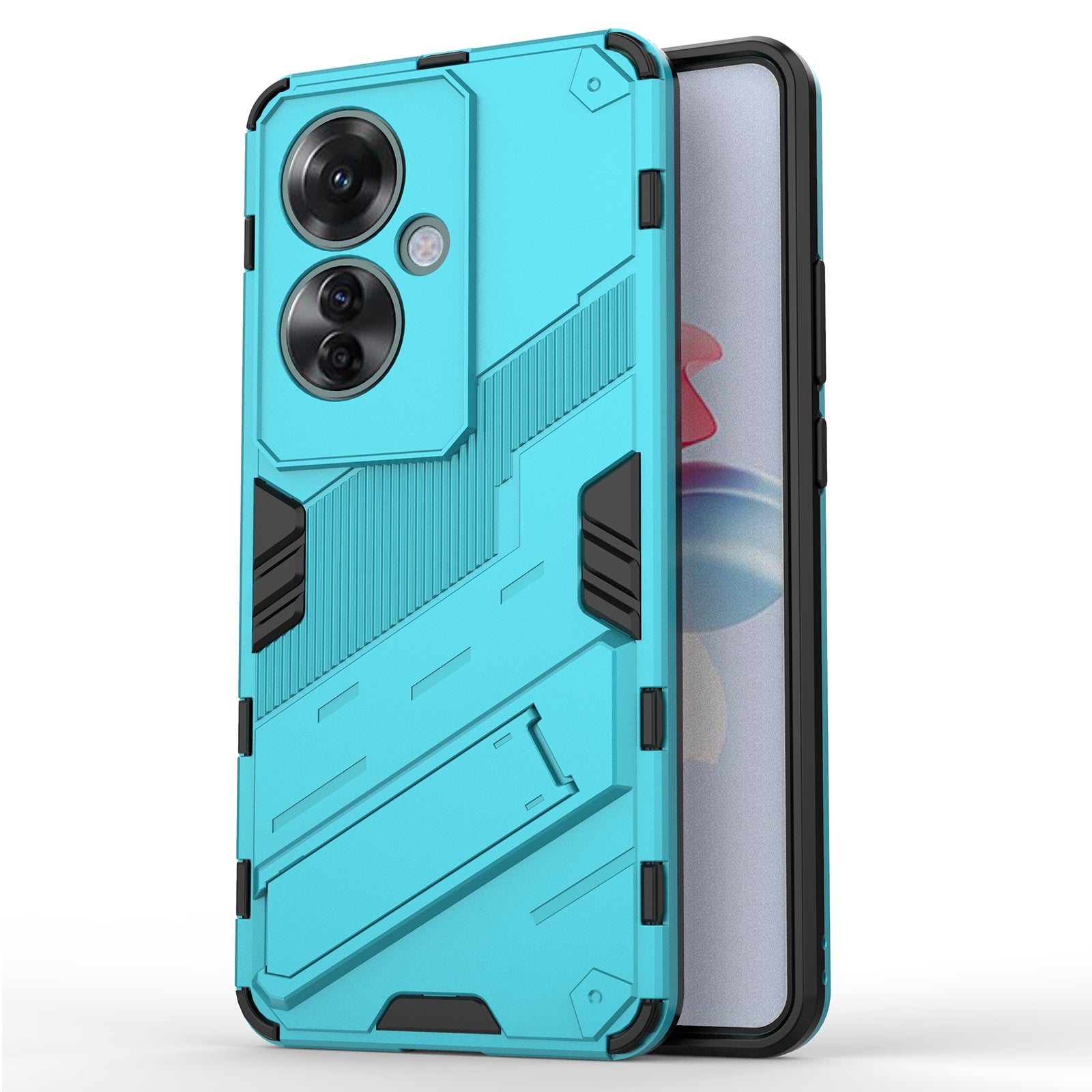 For Oppo Reno11 F 5G Kickstand Case PC+TPU Shockproof Hybrid Phone Cover For Oppo Reno11 F 5G Kickstand Case PC+TPU Shockproof Hybrid Phone Cover